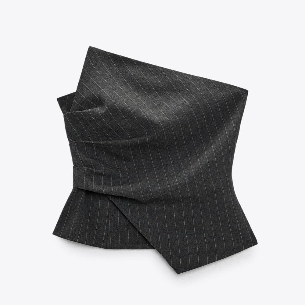 BLOGGER'S FAVE! Zara Corset Dark Gray NWT - Picture 17 of 17